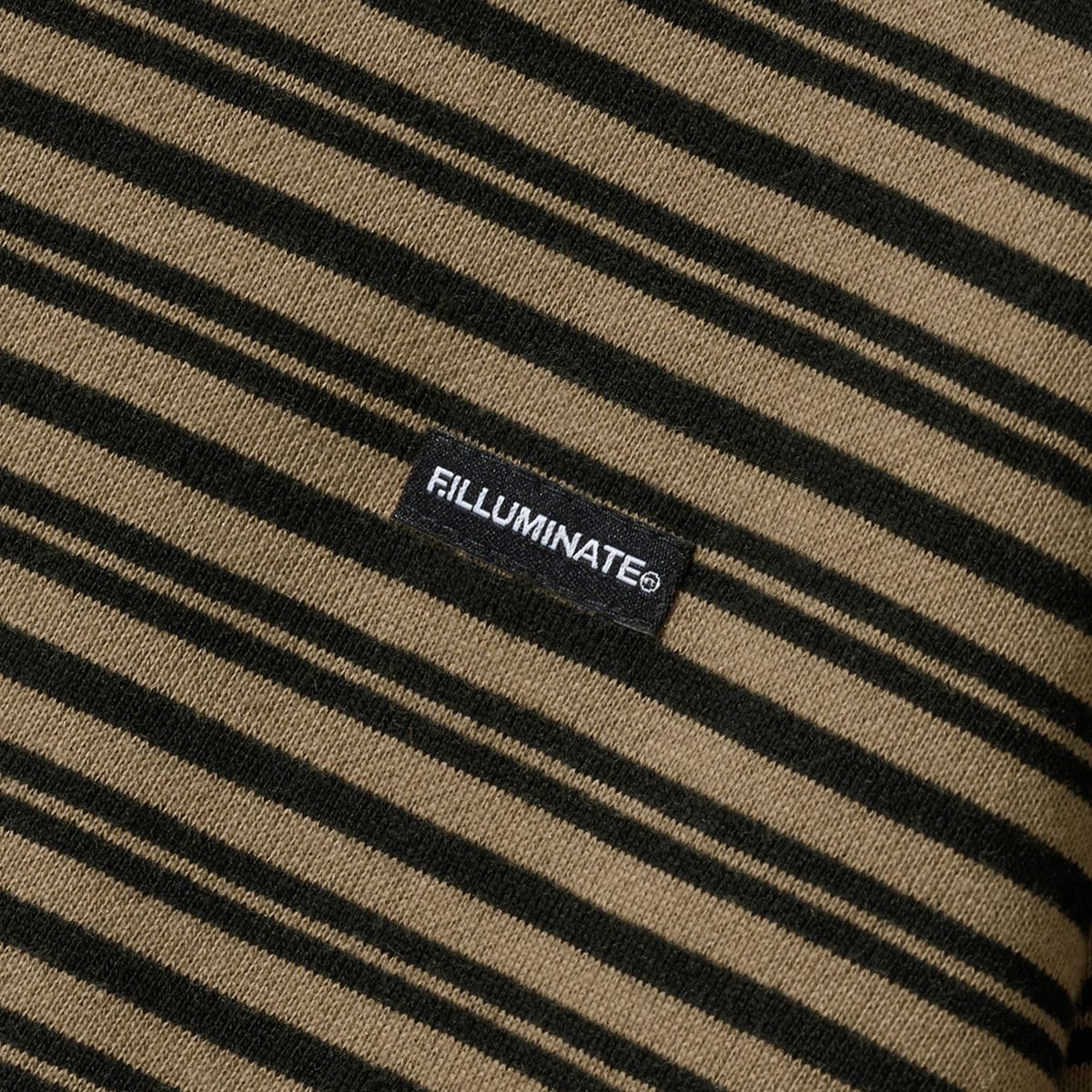 필루미네이트(FILLUMINATE) 스몰 어센틱 스트라이프 후디-브라운