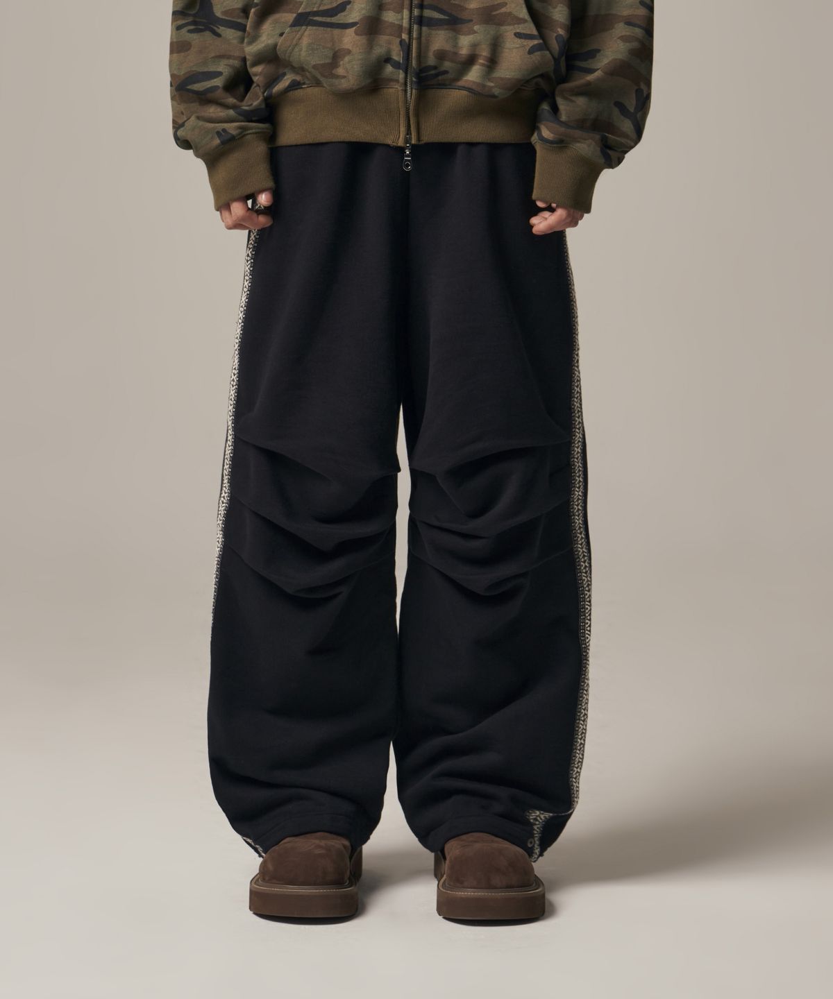 아이돈워너셀(IDWS) Hertz Track Line Pants Black