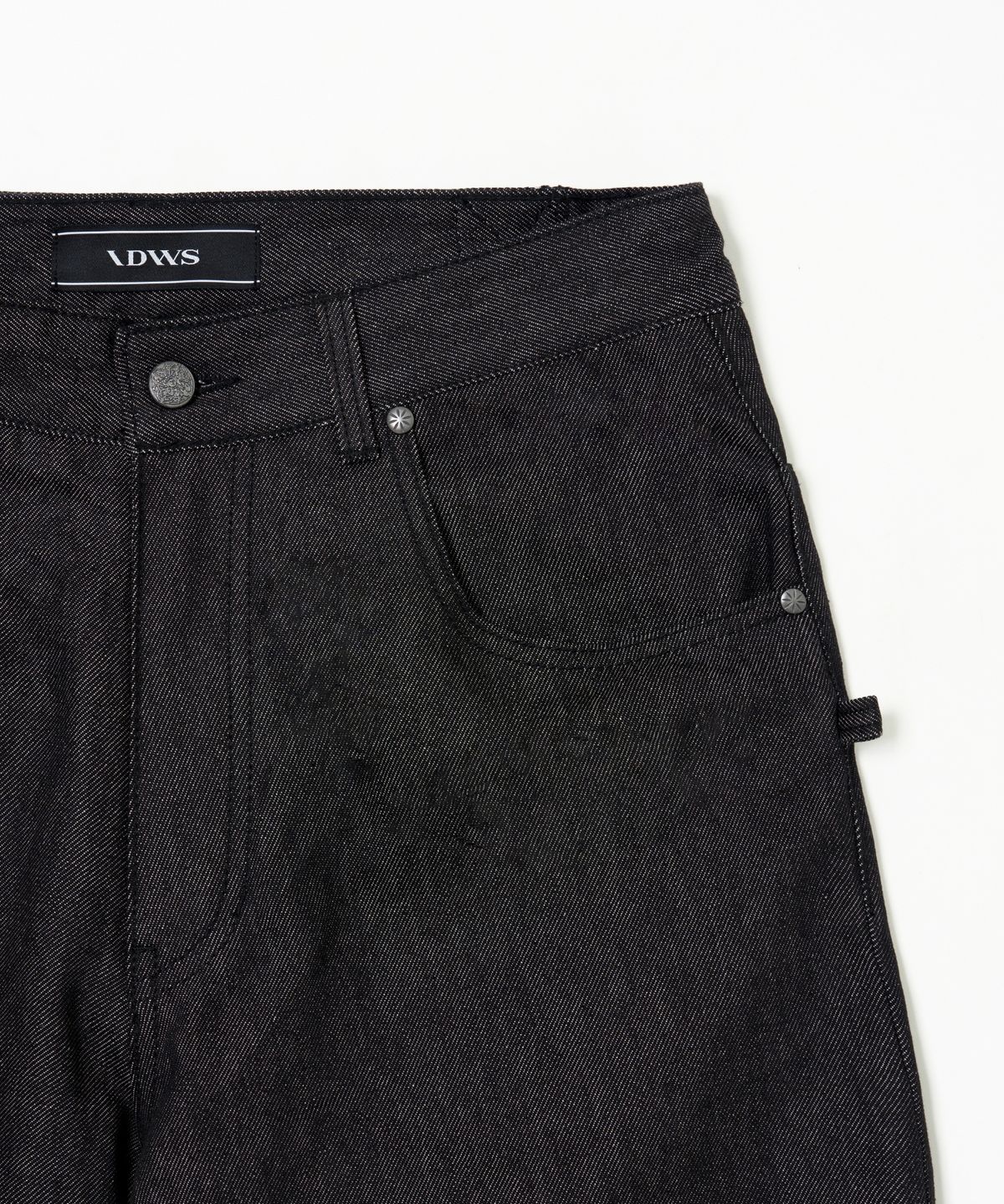 아이돈워너셀(IDWS) Bolly Roll Up Raw Denim Pants Black