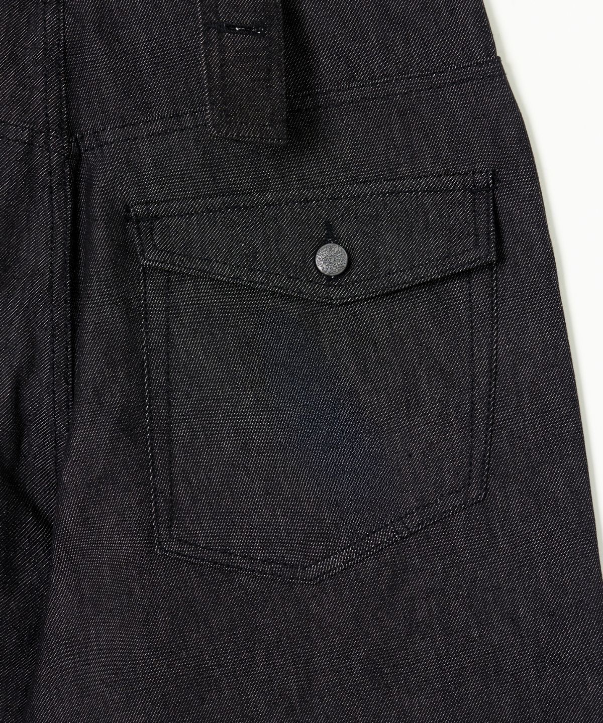 아이돈워너셀(IDWS) Bolly Roll Up Raw Denim Pants Black