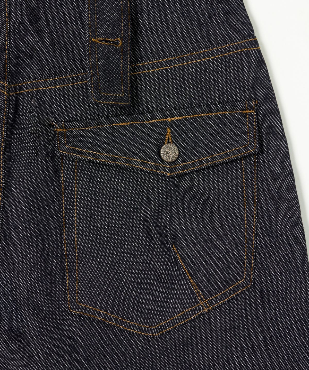 아이돈워너셀(IDWS) Bolly Roll Up Raw Denim Pants Indigo