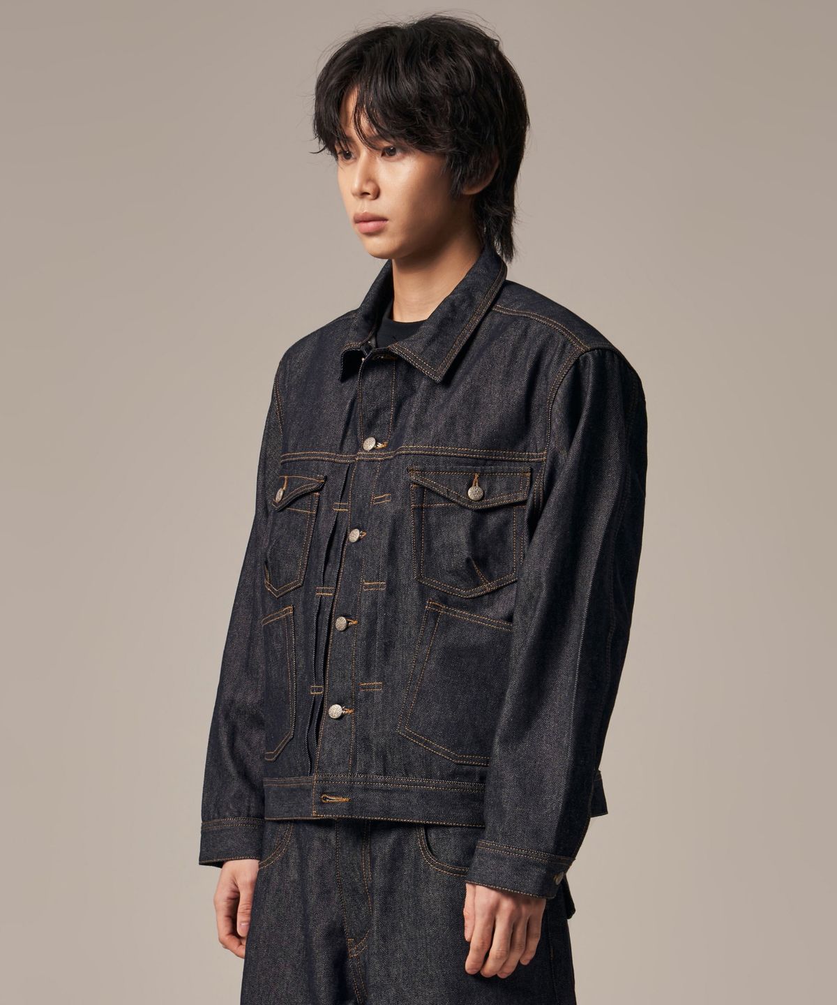 아이돈워너셀(IDWS) Bolly Raw Denim Jacket Indigo