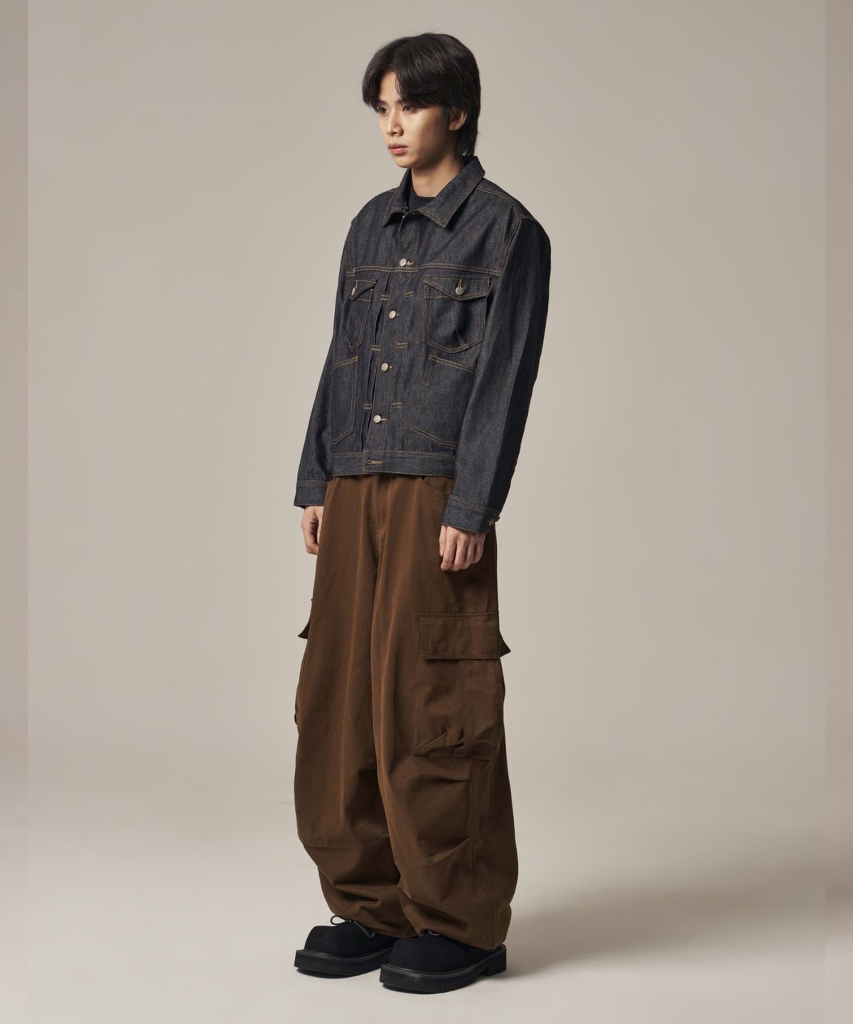아이돈워너셀(IDWS) Bolly Raw Denim Jacket Indigo