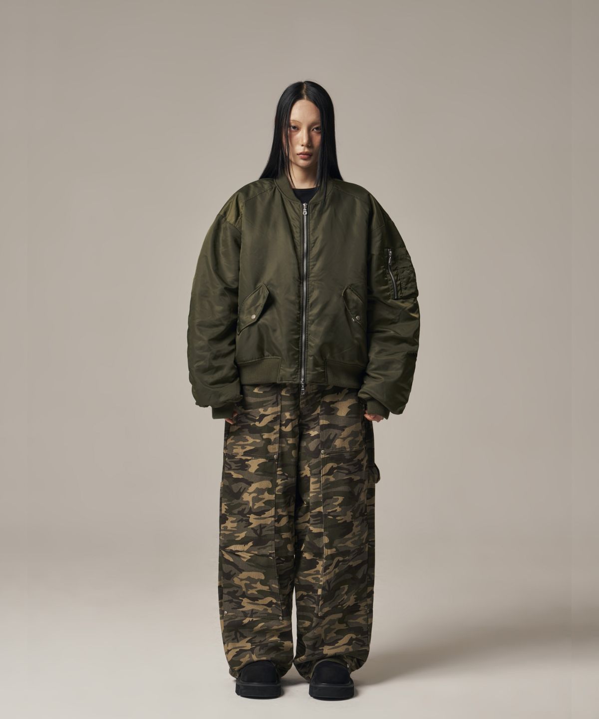 아이돈워너셀(IDWS) Oblique Print Pants Light Multi