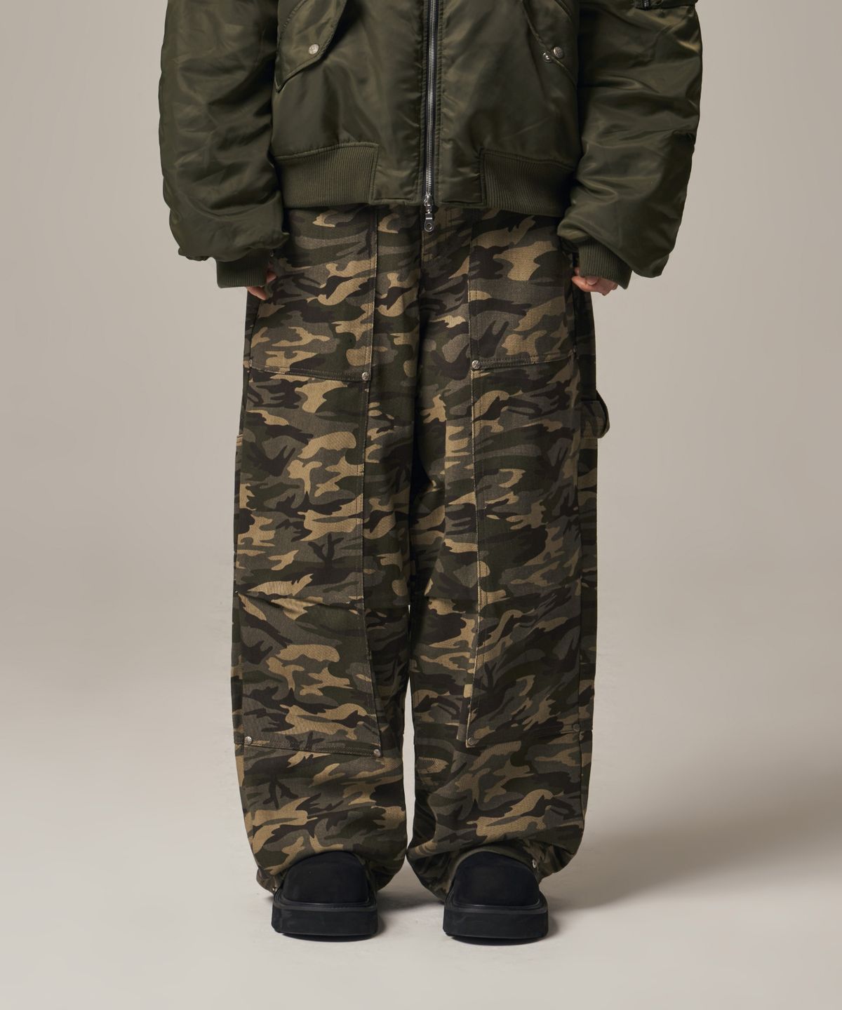 아이돈워너셀(IDWS) Oblique Print Pants Light Multi