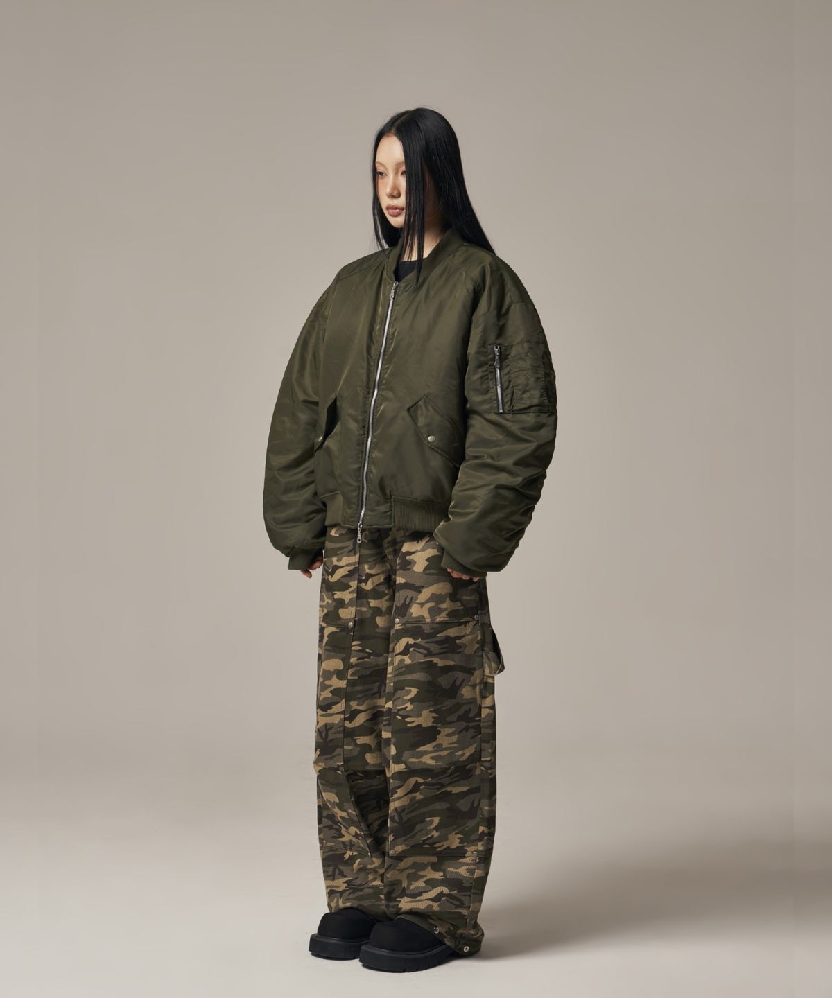 아이돈워너셀(IDWS) Oblique Print Pants Light Multi