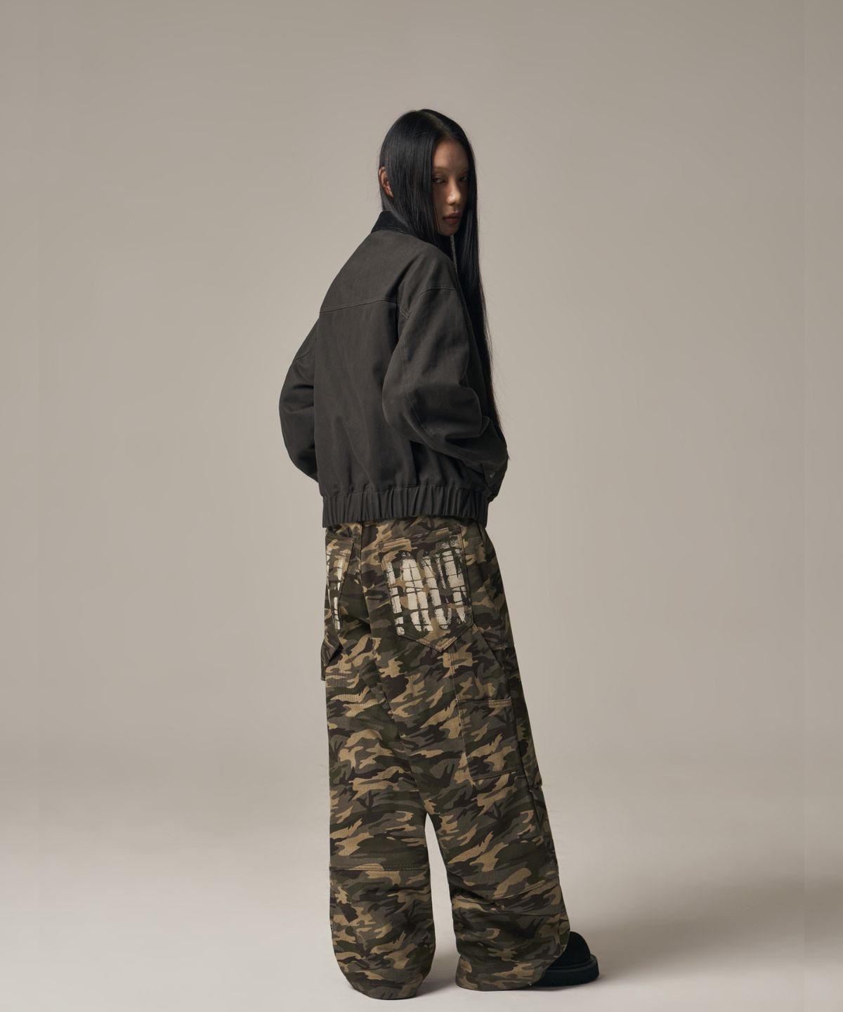 아이돈워너셀(IDWS) Oblique Print Pants Light Multi