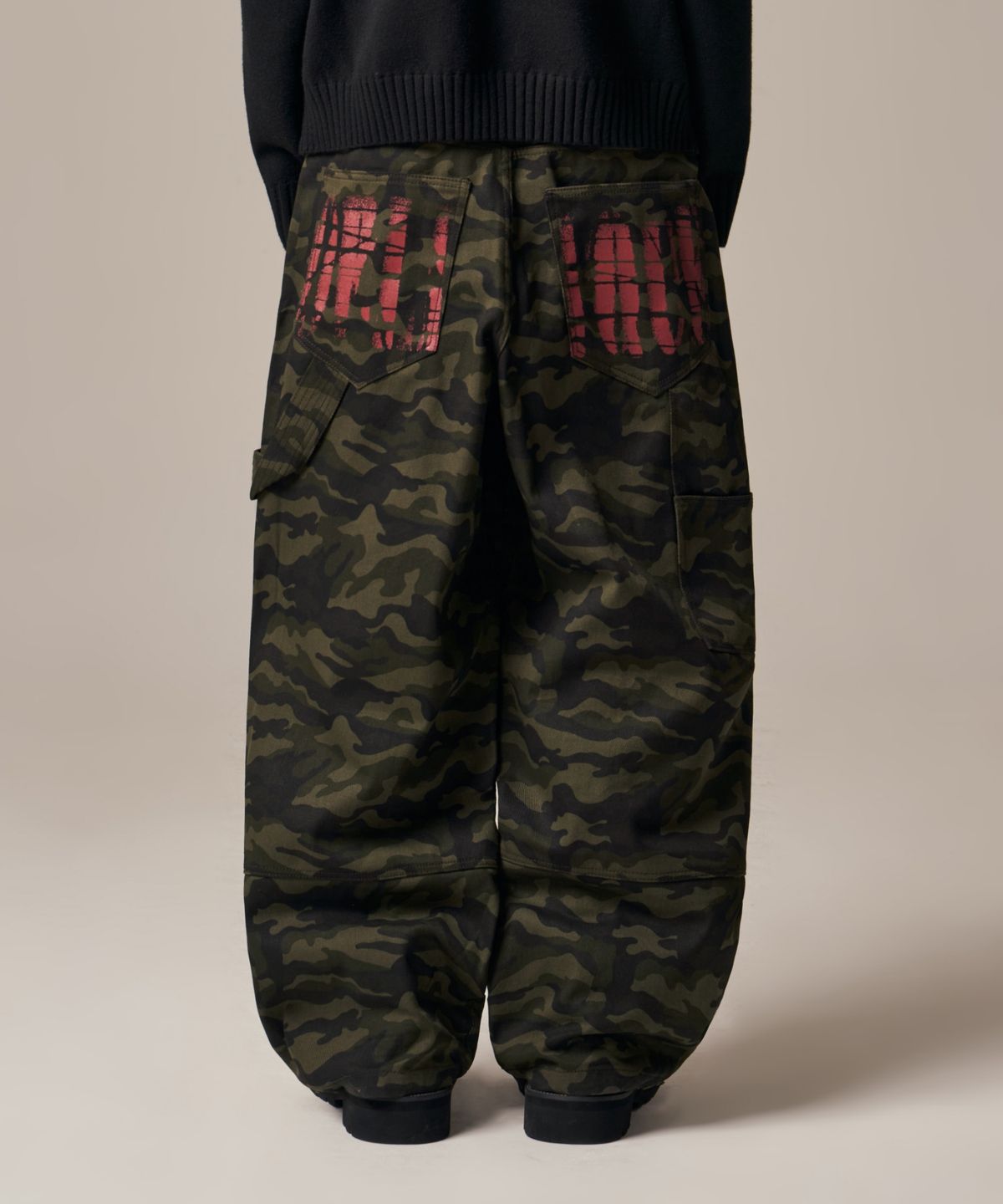 아이돈워너셀(IDWS) Oblique Print Pants Dark Multi