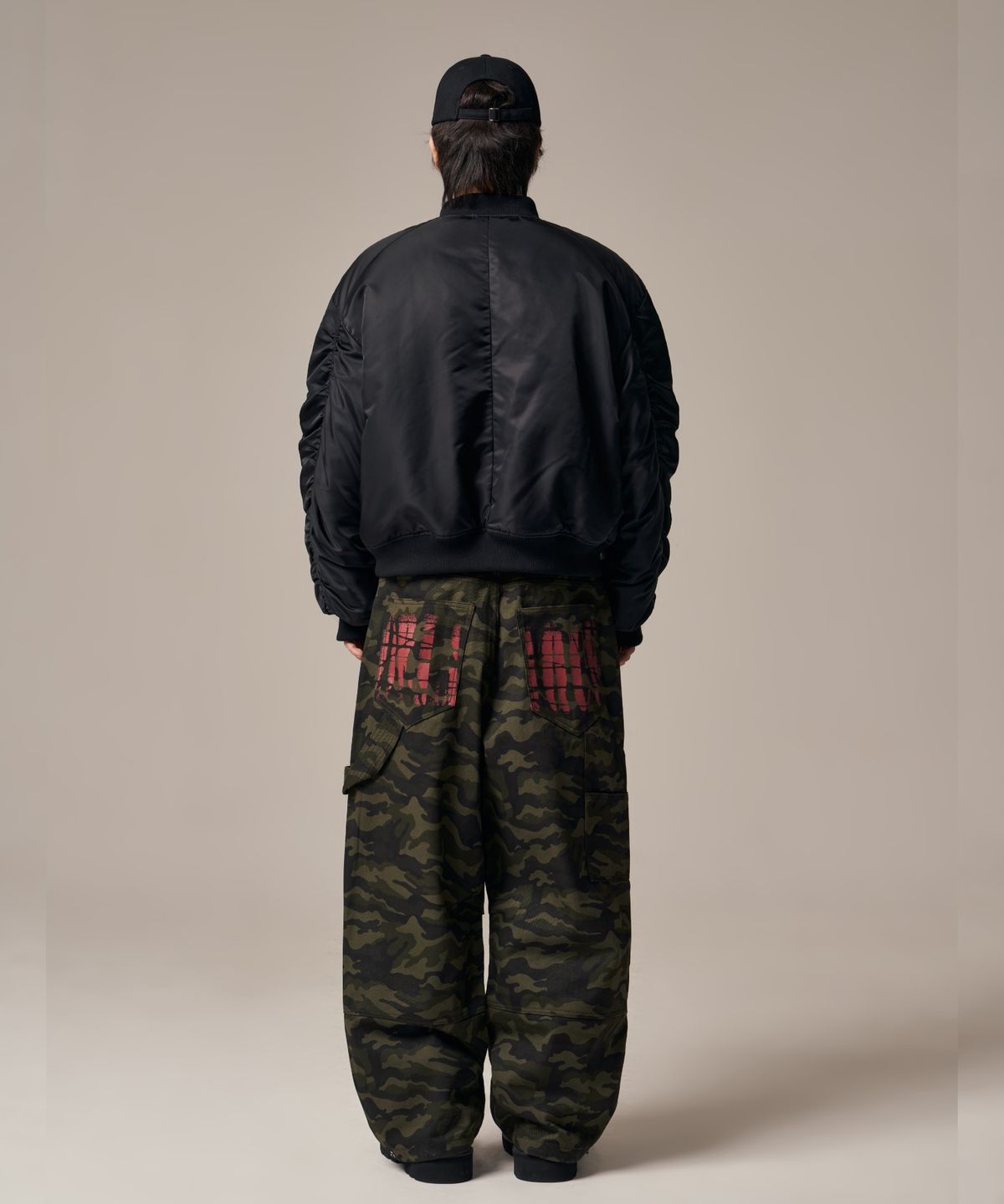 아이돈워너셀(IDWS) Oblique Print Pants Dark Multi