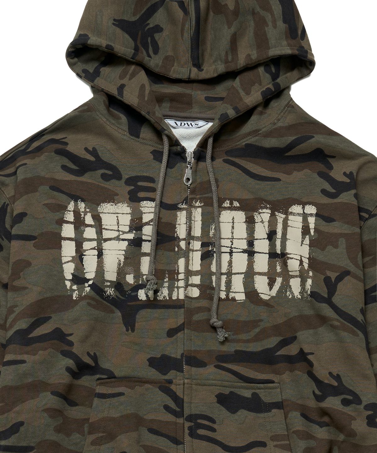 아이돈워너셀(IDWS) Oblique Hoodie Zip Up Light Multi