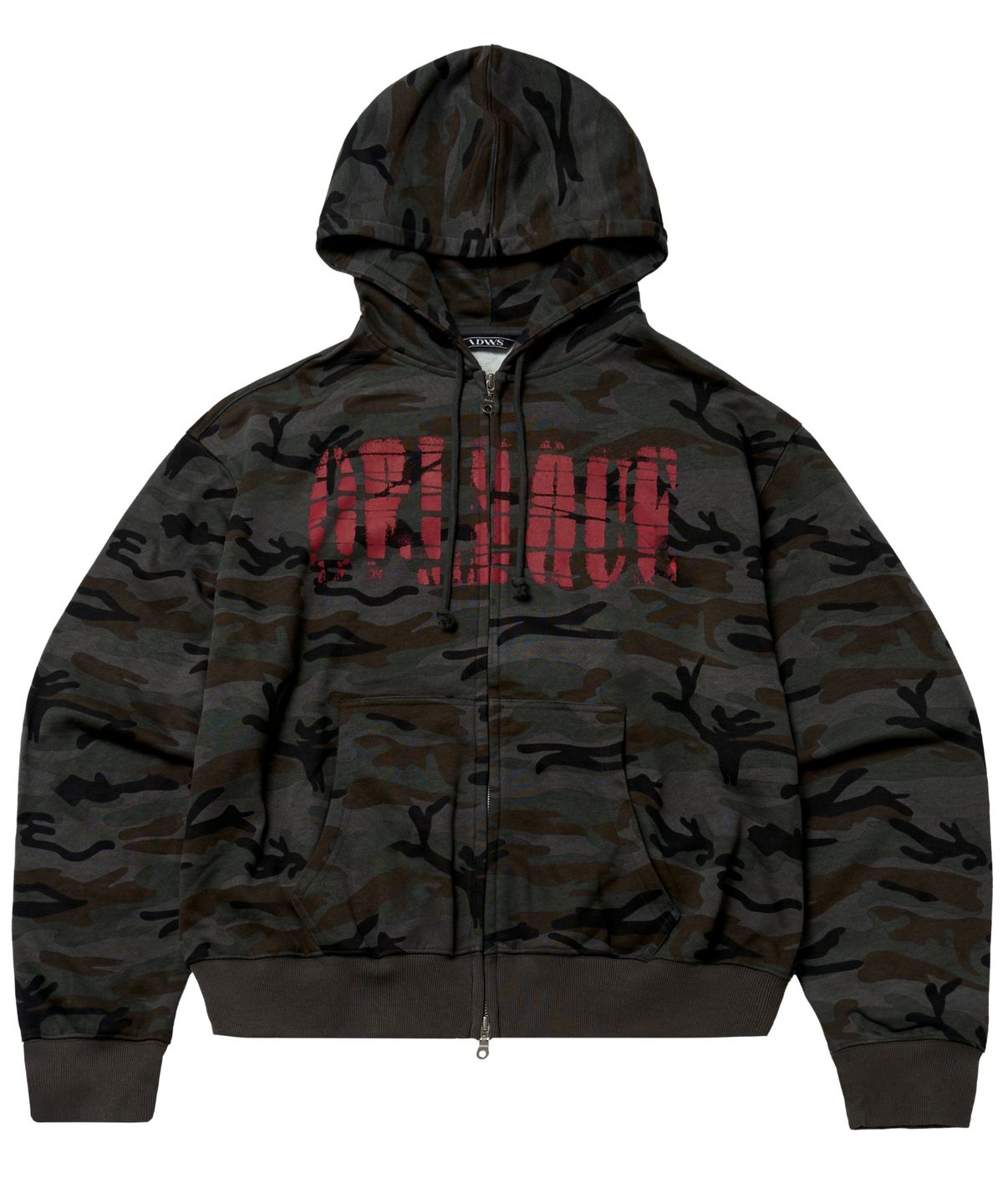 아이돈워너셀(IDWS) Oblique Hoodie Zip Up Dark Multi