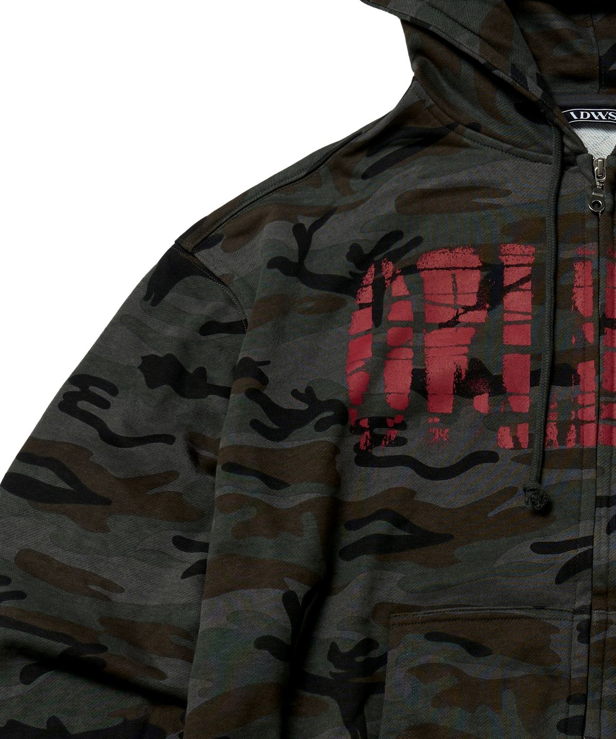 아이돈워너셀(IDWS) Oblique Hoodie Zip Up Dark Multi