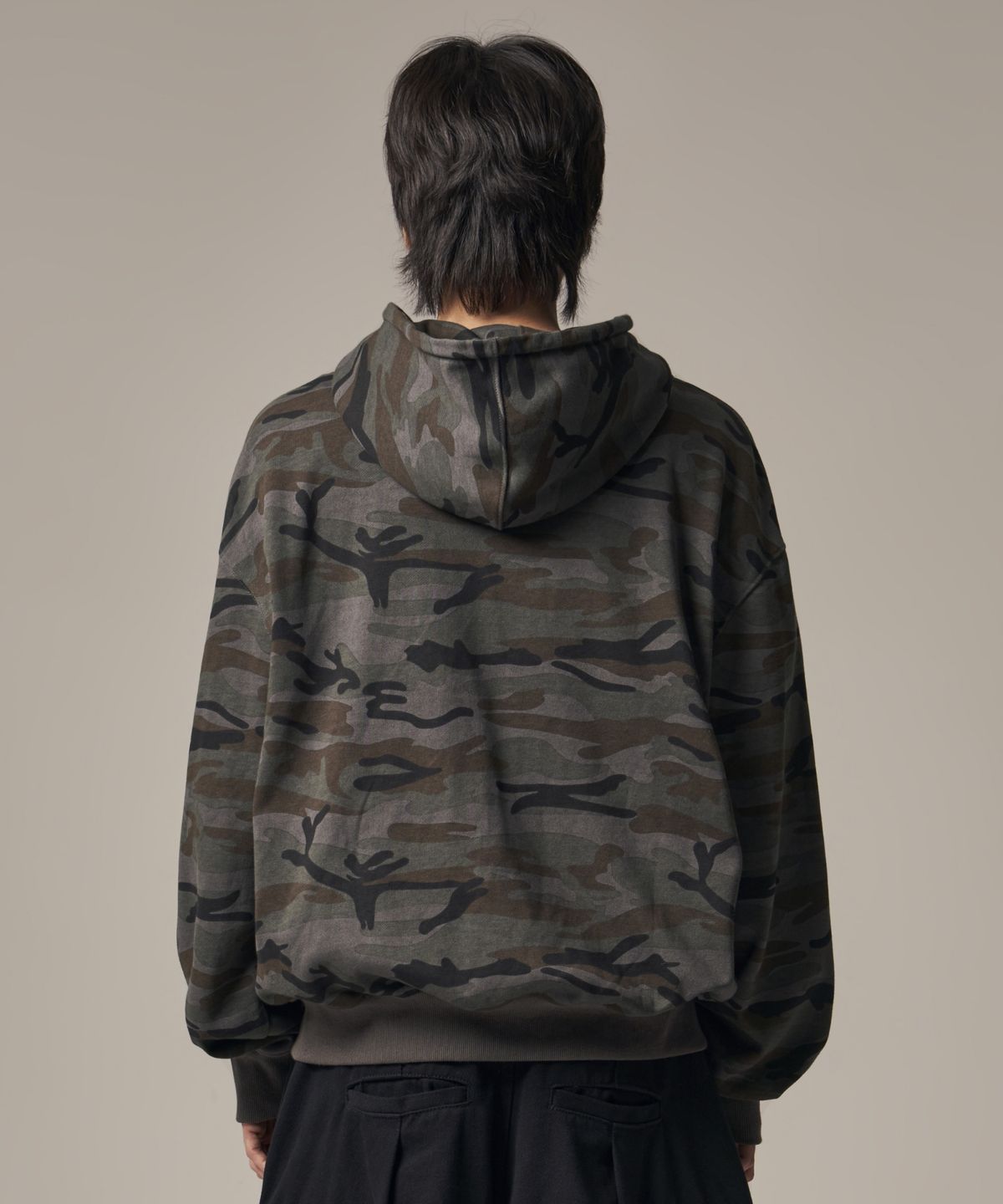 아이돈워너셀(IDWS) Oblique Hoodie Zip Up Dark Multi