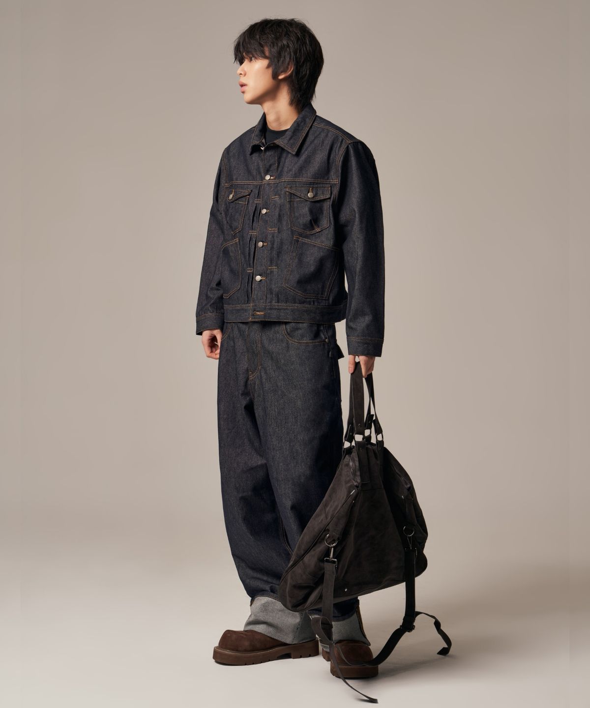 아이돈워너셀(IDWS) Mega Coil Boston Bag Brown