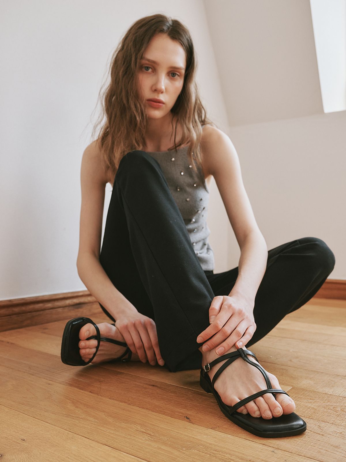 메티에(METIER) me1004 Canna basic strap filflap 칸나 베이직 스트랩 쪼리 슬리퍼_2color