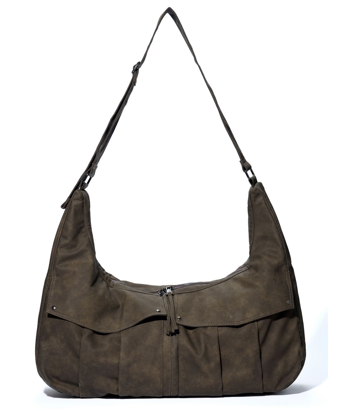 아이돈워너셀(IDWS) Mega Loop Hobo Bag Brown