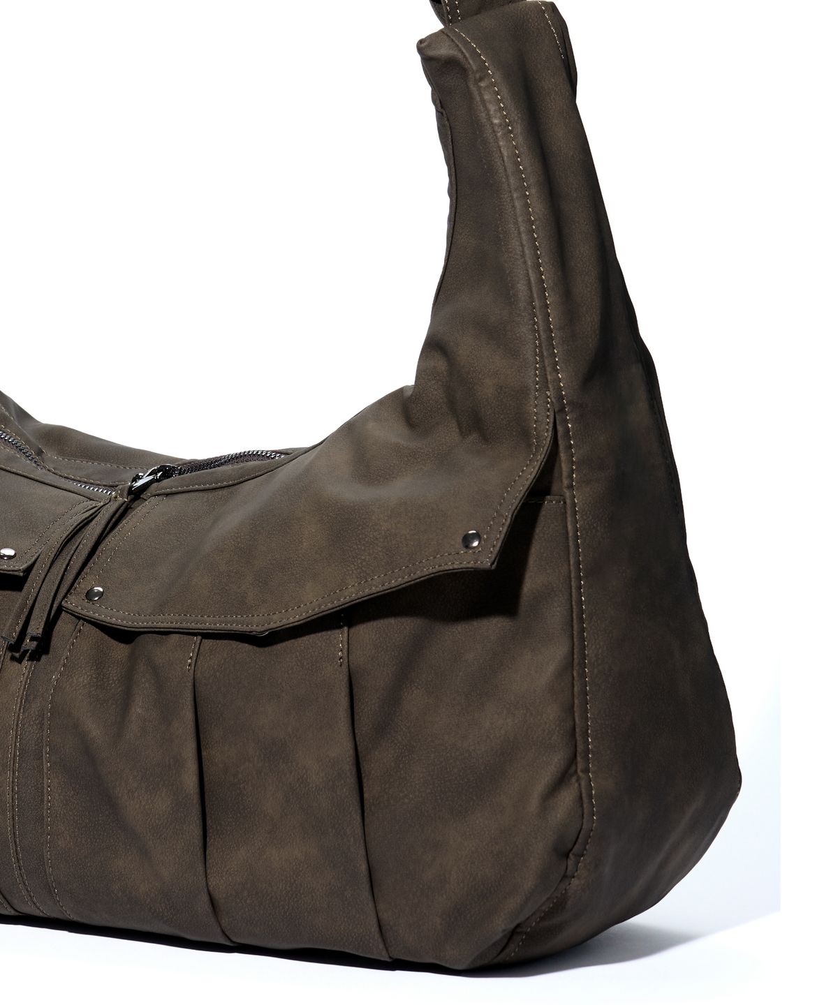 아이돈워너셀(IDWS) Mega Loop Hobo Bag Brown