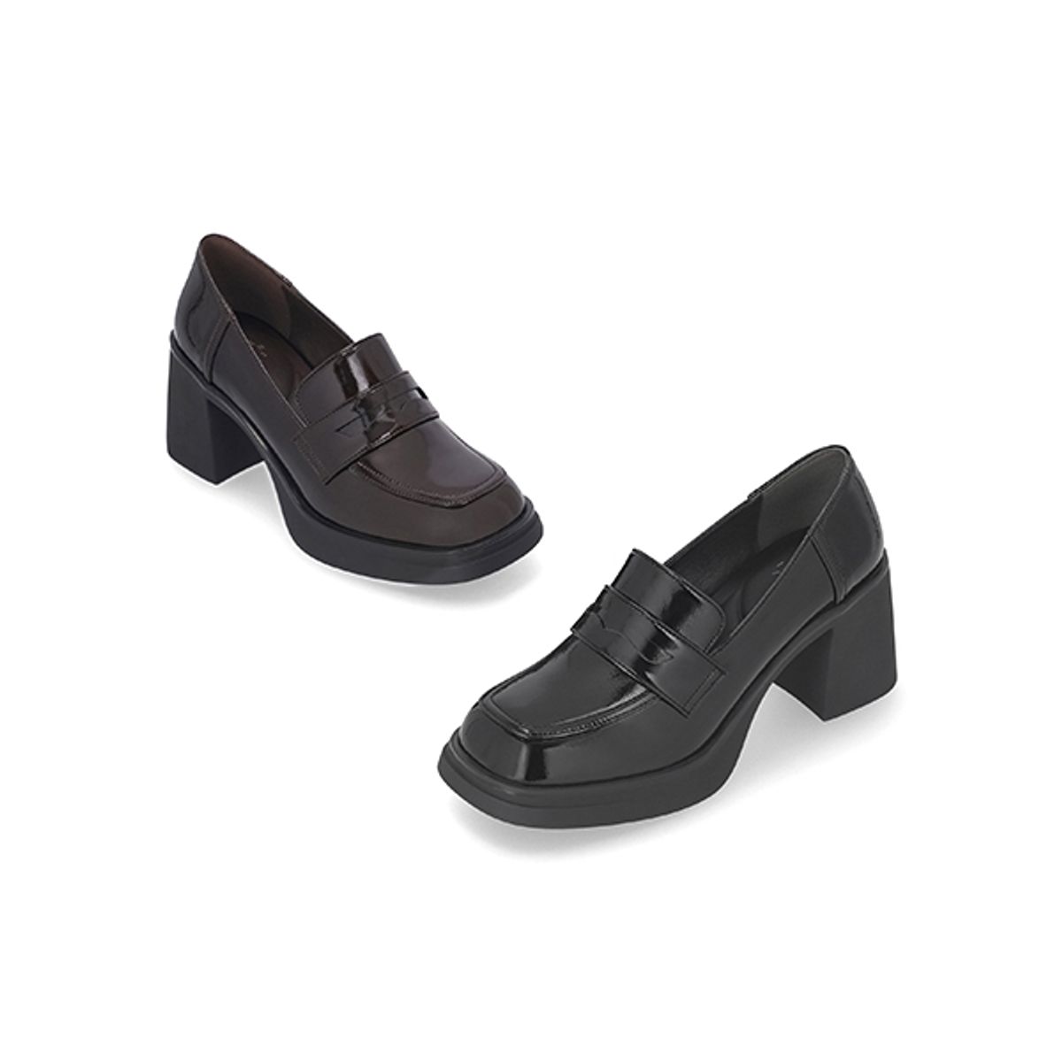 엘칸토(ELCANTO) 인텐스 여성 플랫폼 페니 로퍼 7cm LCWD84I539