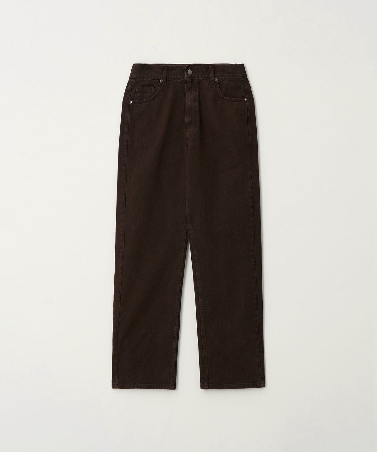 플로즈룸(FLAWSROOM) Deep Brown Straight Denim Pants