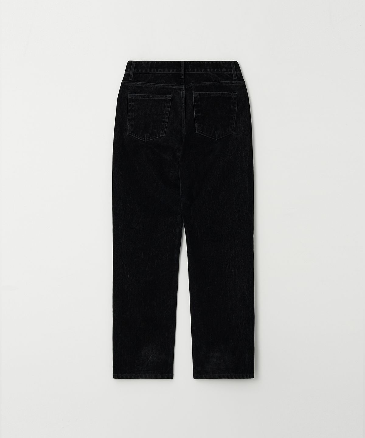 플로즈룸(FLAWSROOM) Velvet Black  Straight Denim Pants