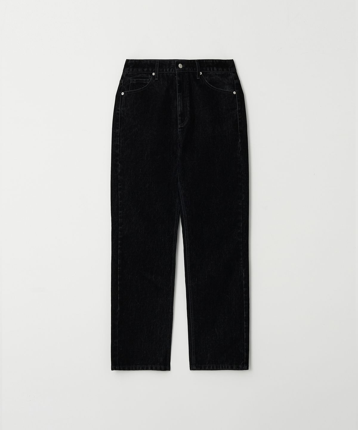 플로즈룸(FLAWSROOM) Velvet Black  Straight Denim Pants