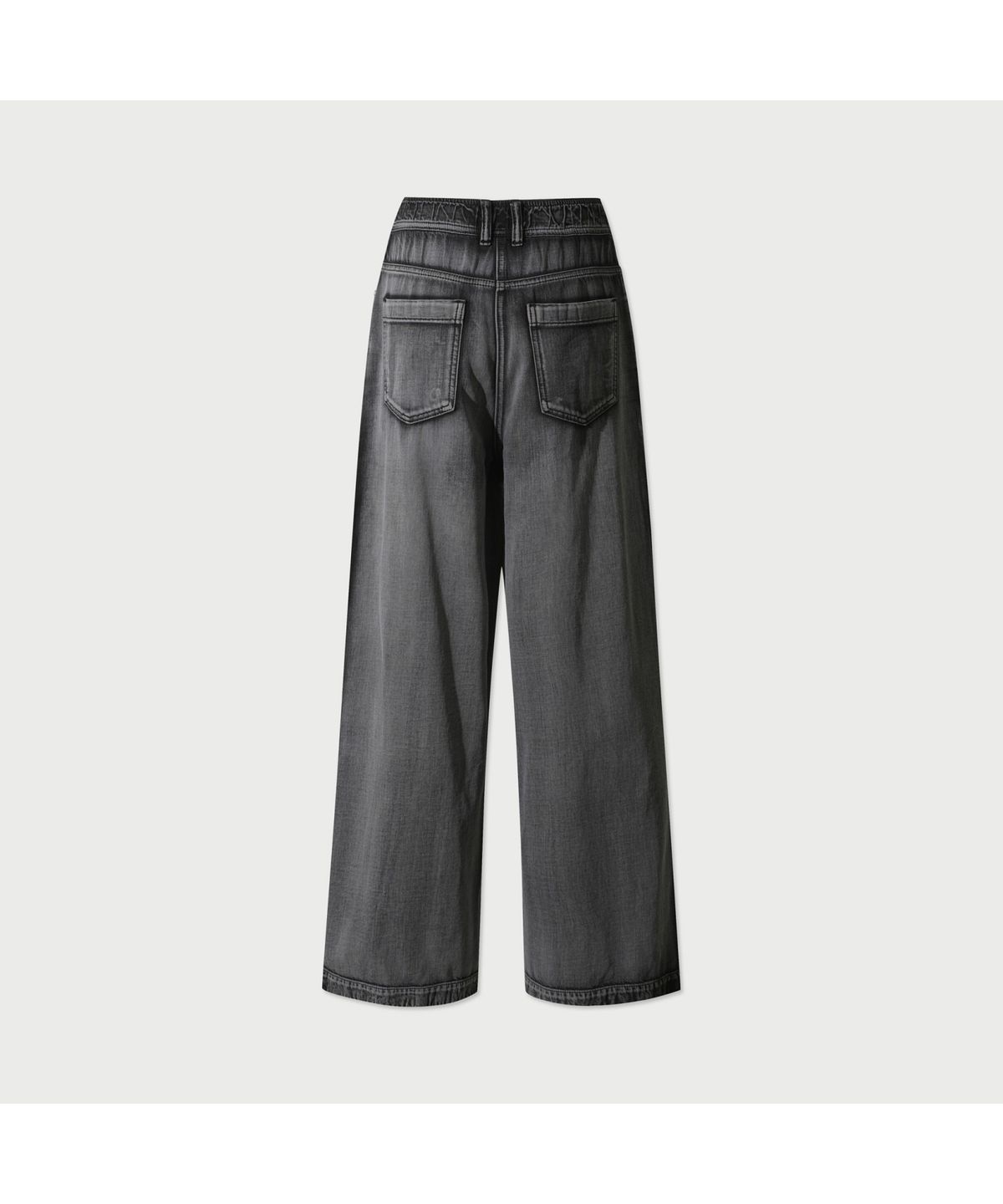 이로 우먼(IROWOMEN) ONDINE 밴딩 데님 와이드 팬츠 ILPDA25788GYX