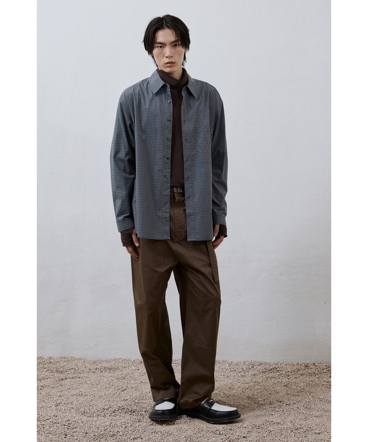 유스(YOUTH) Belted Work Pants - Olive