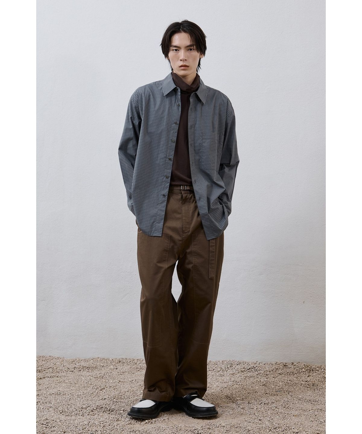 유스(YOUTH) Belted Work Pants - Olive