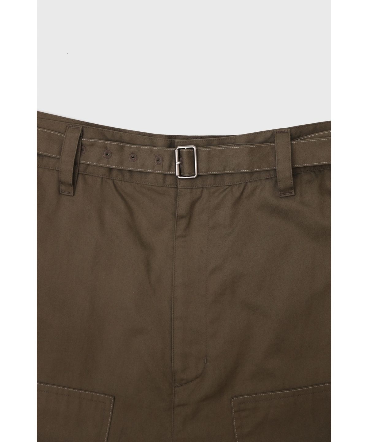 유스(YOUTH) Belted Work Pants - Olive