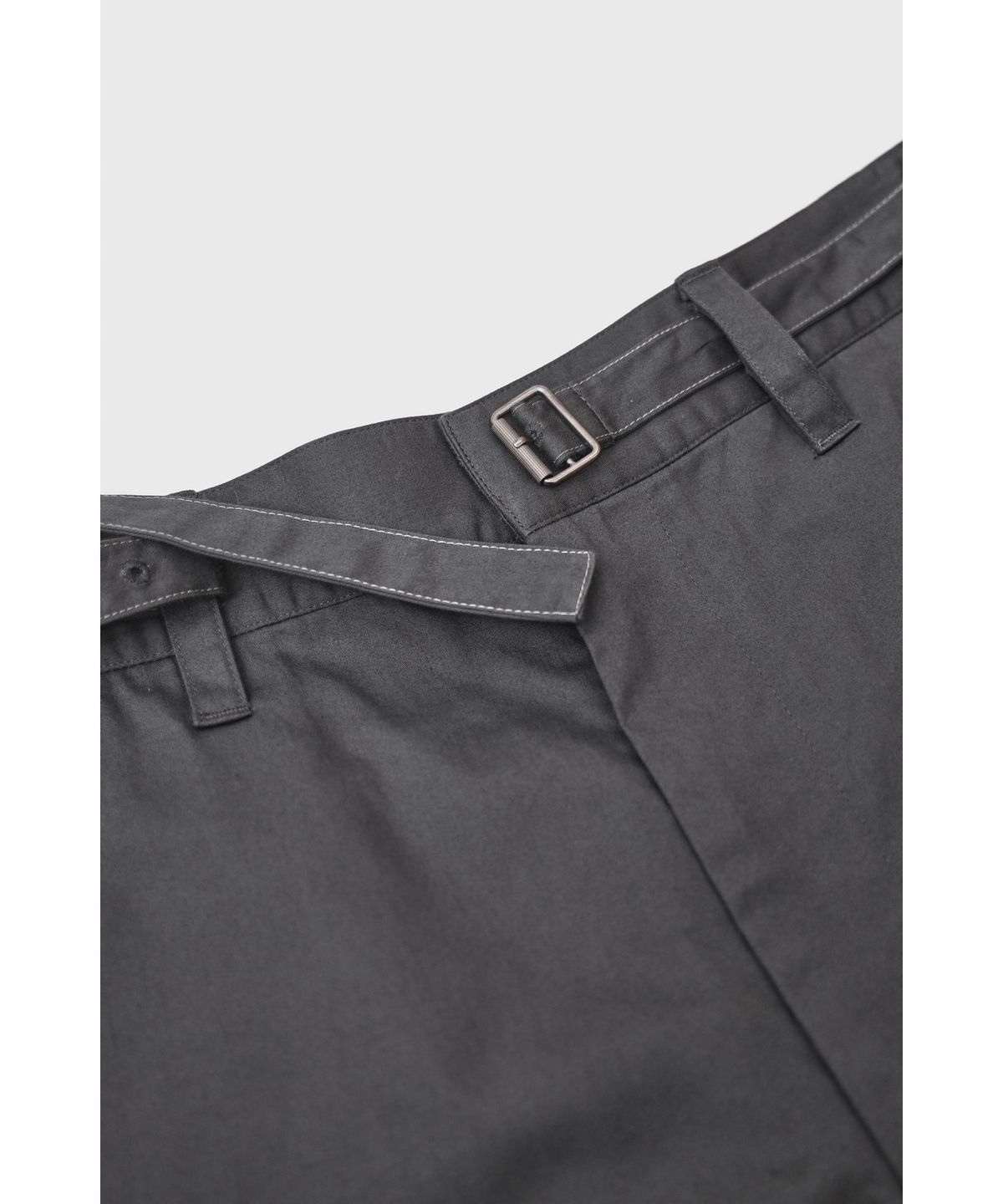 유스(YOUTH) Belted Work Pants - Charcoal Grey