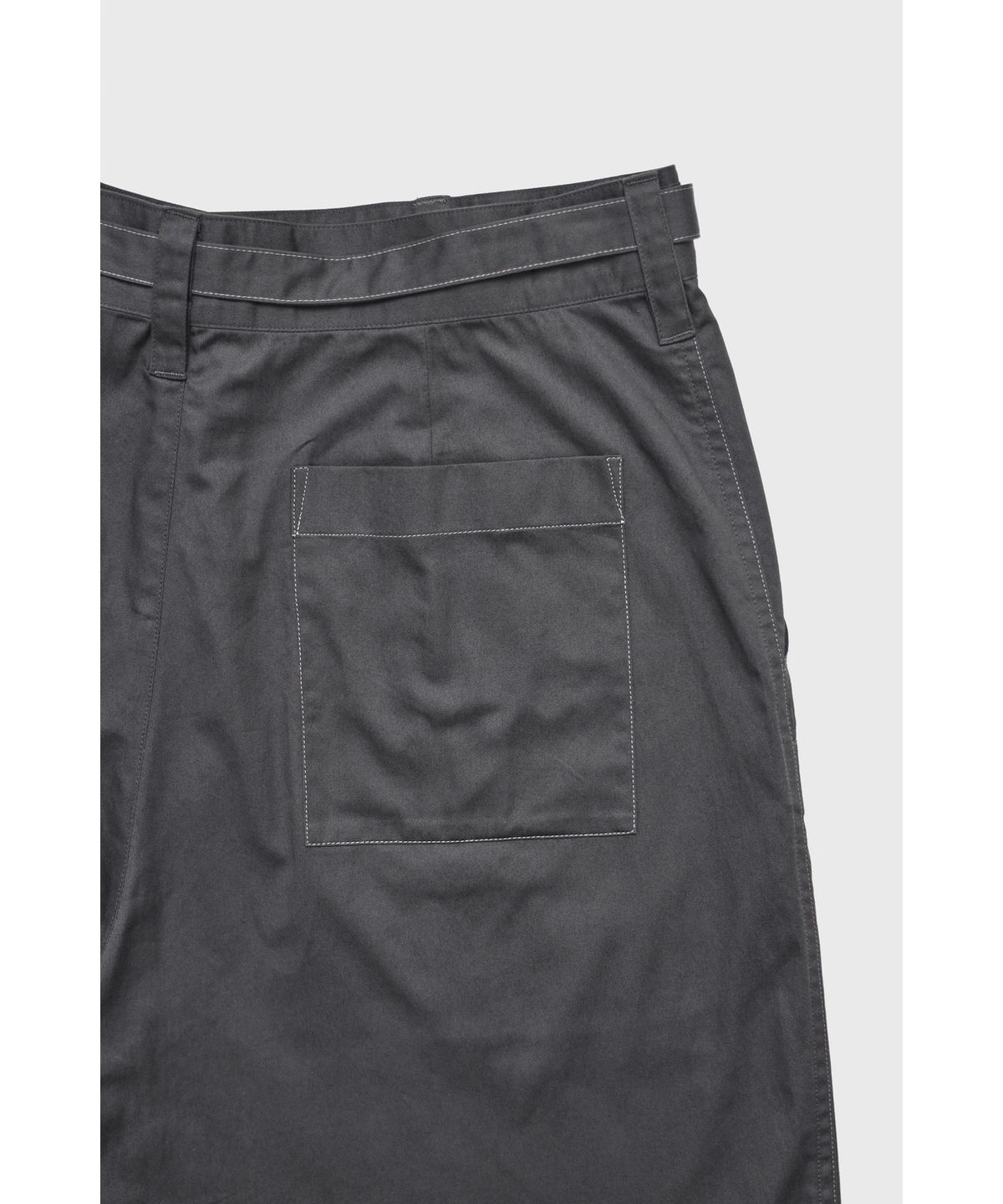 유스(YOUTH) Belted Work Pants - Charcoal Grey