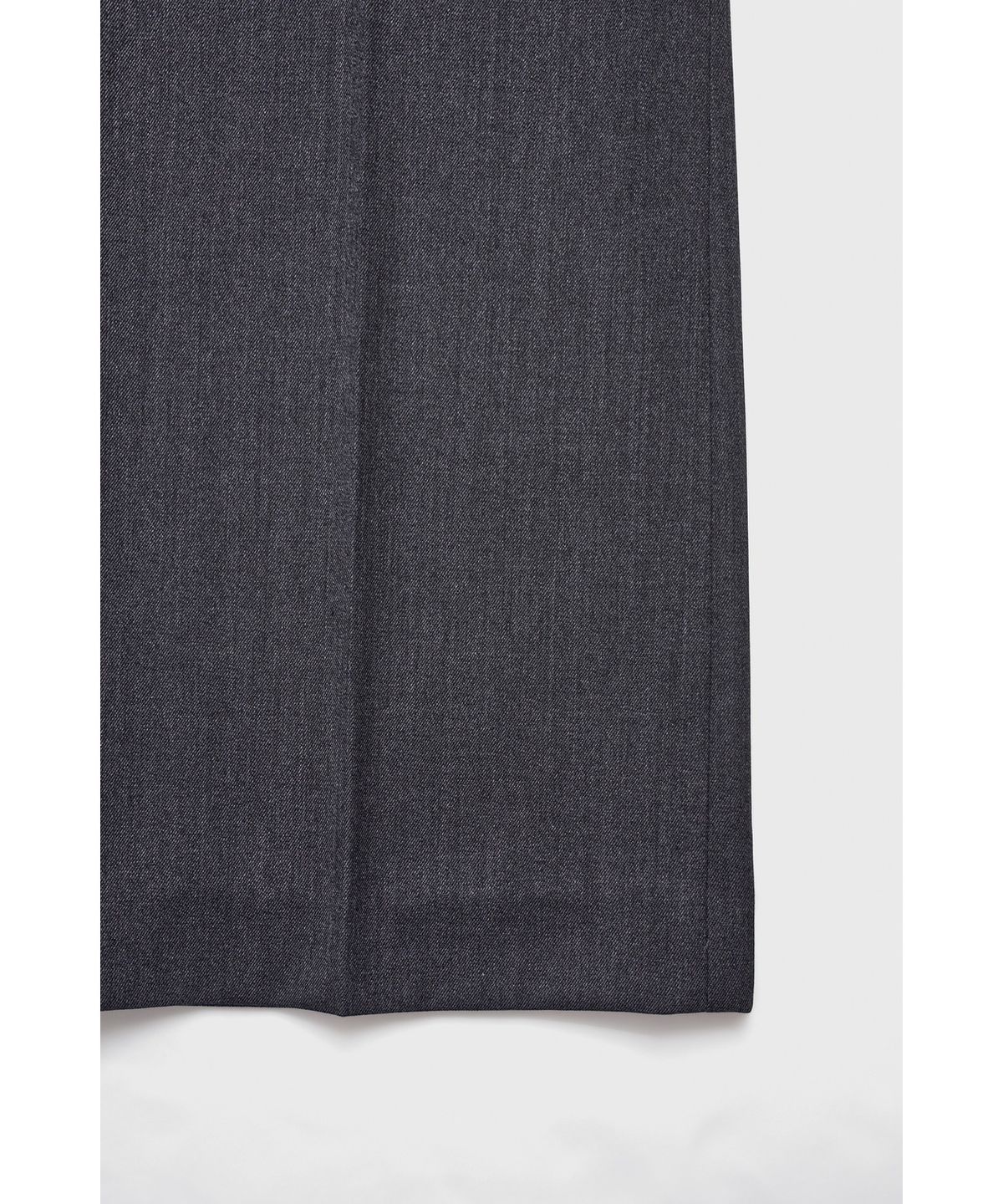 유스(YOUTH) Flared Wool Trousers - Charcoal Grey