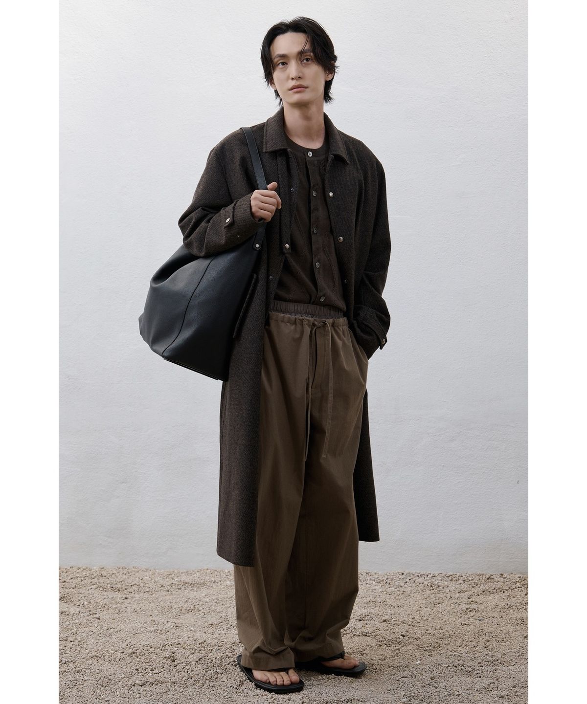 유스(YOUTH) Layered String Pants - Mocha