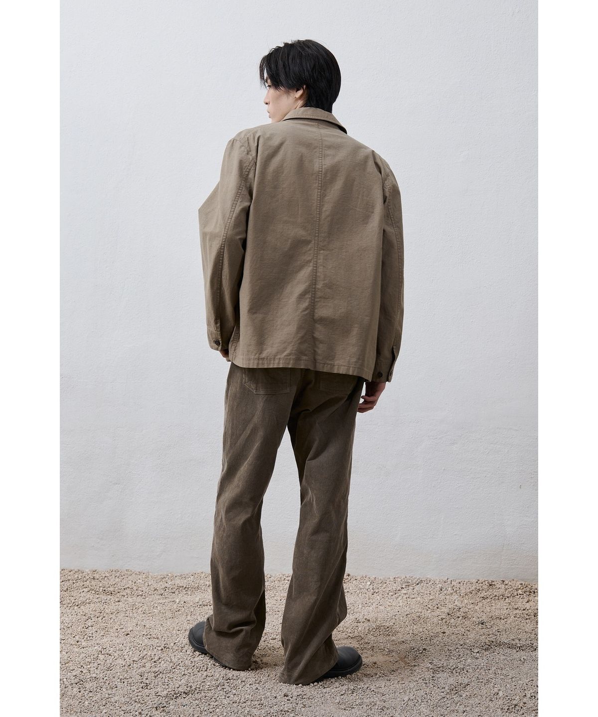 유스(YOUTH) Double Breasted French Work Jacket - Moss