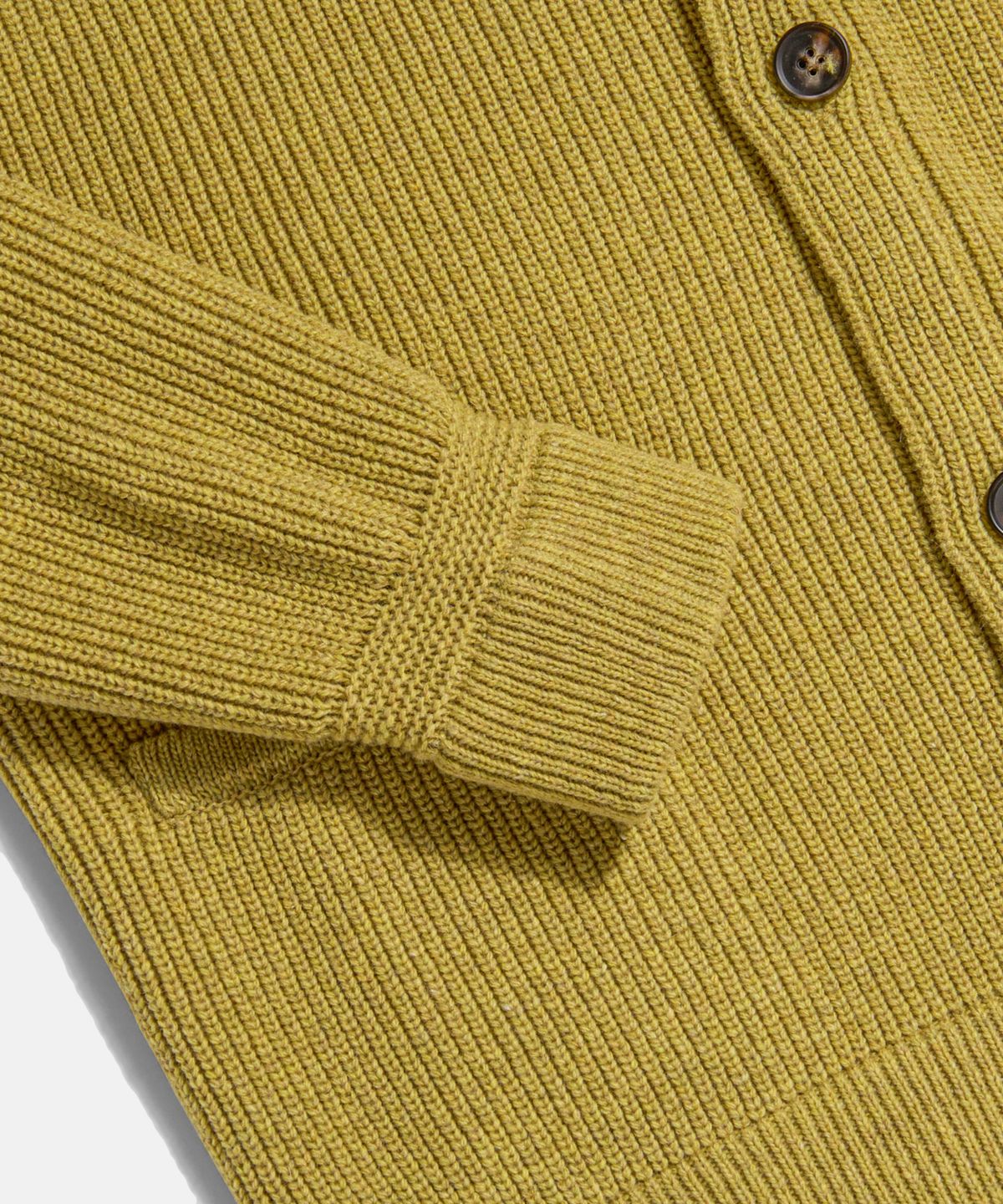 에스피오나지(ESPIONAGE) Miller Heavyweight Cardigan Mustard