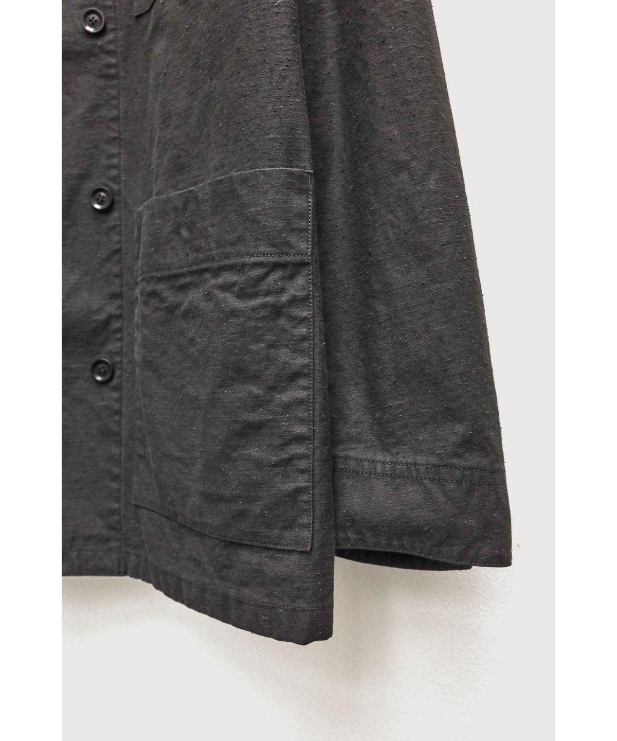 유스(YOUTH) Double Breasted French Work Jacket - Charcoal Grey