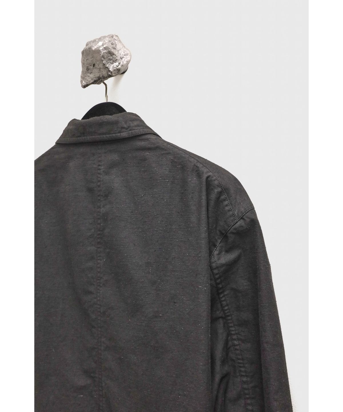 유스(YOUTH) Double Breasted French Work Jacket - Charcoal Grey