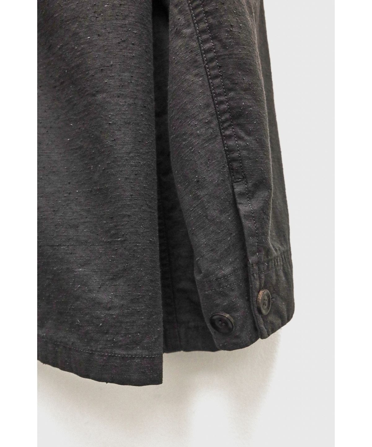 유스(YOUTH) Double Breasted French Work Jacket - Charcoal Grey
