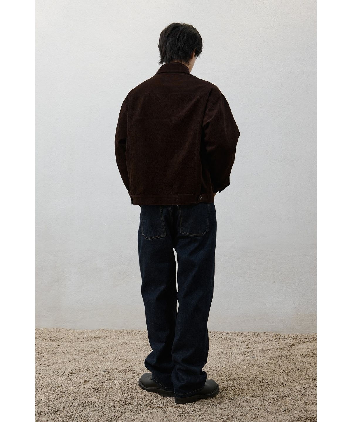 유스(YOUTH) Corduroy Textured Jacket - Brown