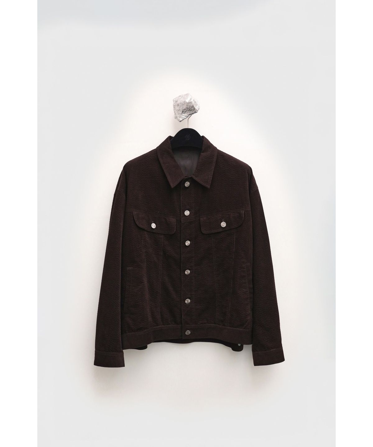유스(YOUTH) Corduroy Textured Jacket - Brown