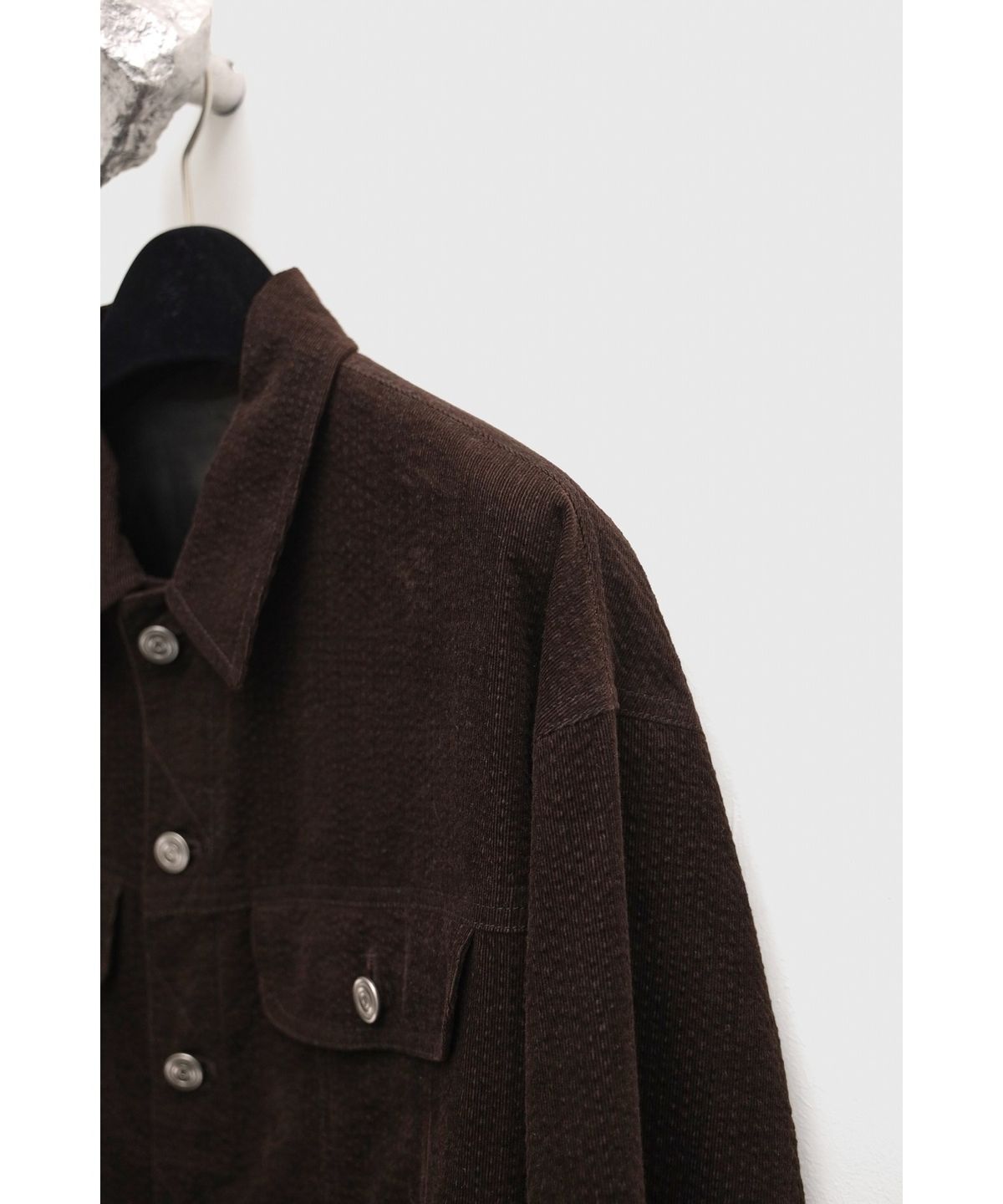 유스(YOUTH) Corduroy Textured Jacket - Brown