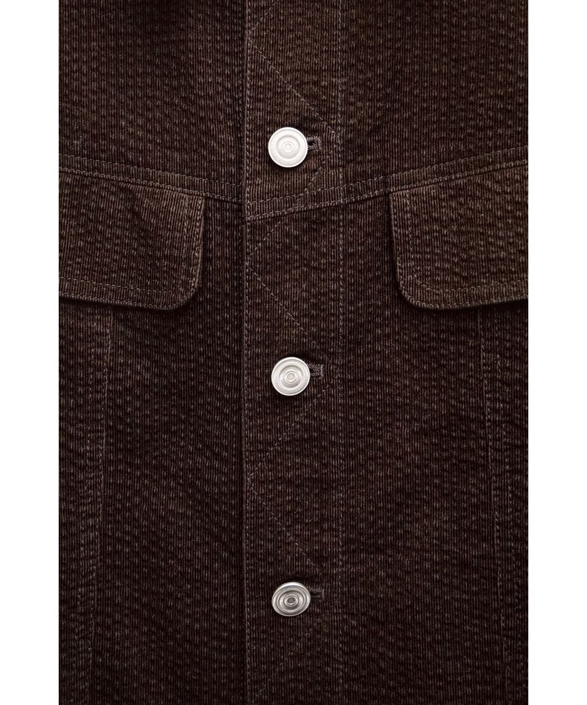 유스(YOUTH) Corduroy Textured Jacket - Brown