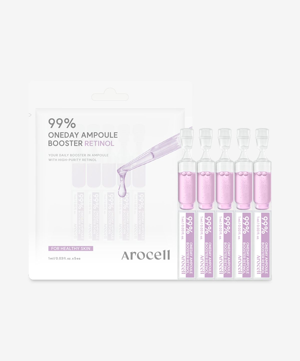 아로셀(AROCELL) 99% 원데이 부스터 앰플 (레티놀 / PDRN)