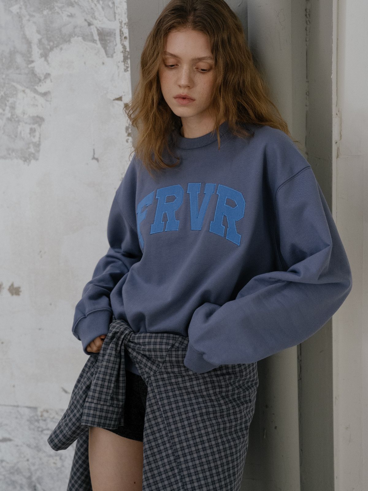 프리버07(FRIVER07) Friver logo sweatshirt FRFA01LT10_Blue