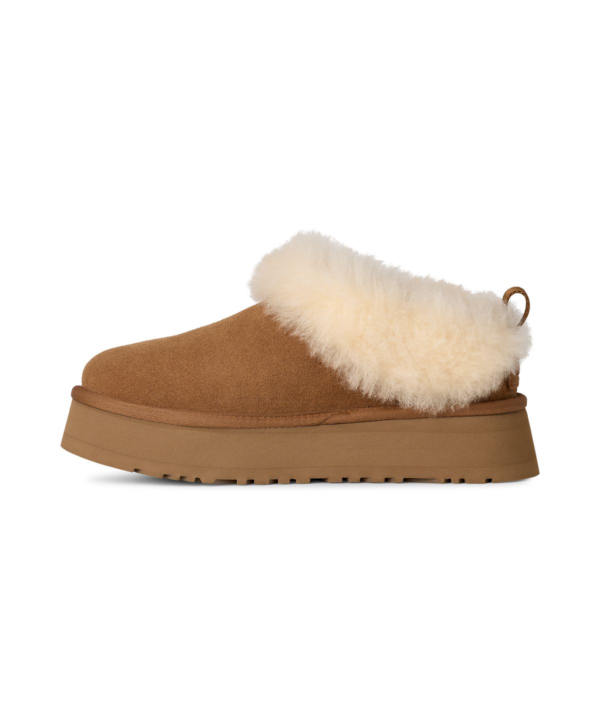 어그(UGG) [WOMEN] 양모 칼라 앵클 슬리퍼 (타젤) - 체스넛 / 1171393-CHE