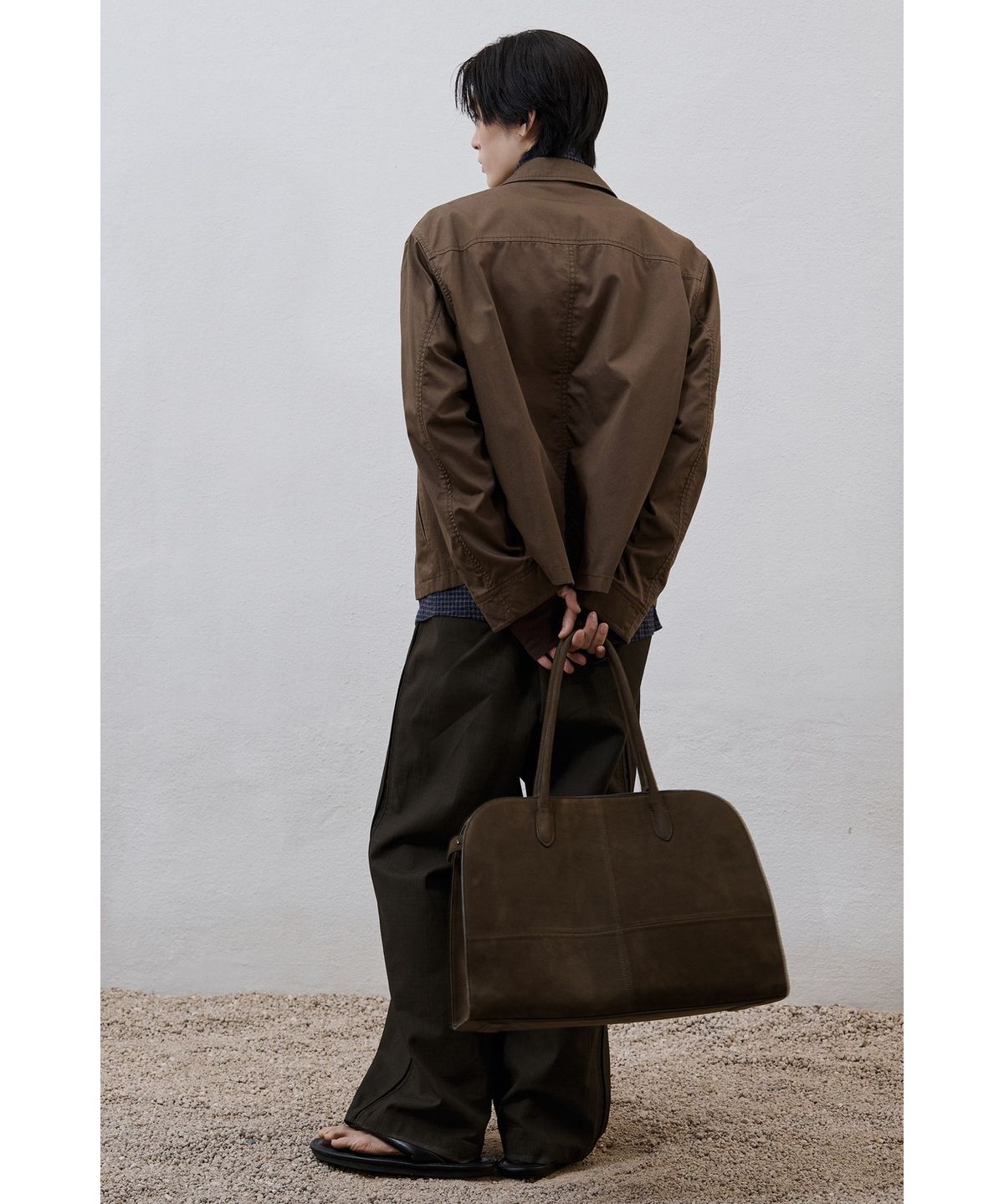유스(YOUTH) Washed Cotton Zip-up Jacket - Olive