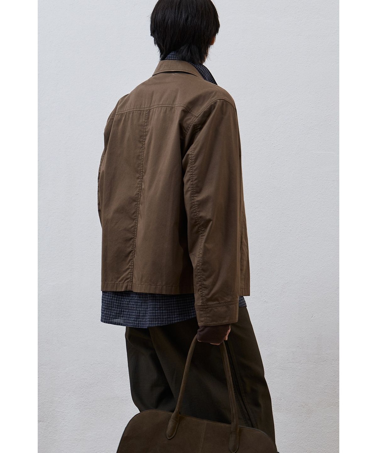유스(YOUTH) Washed Cotton Zip-up Jacket - Olive