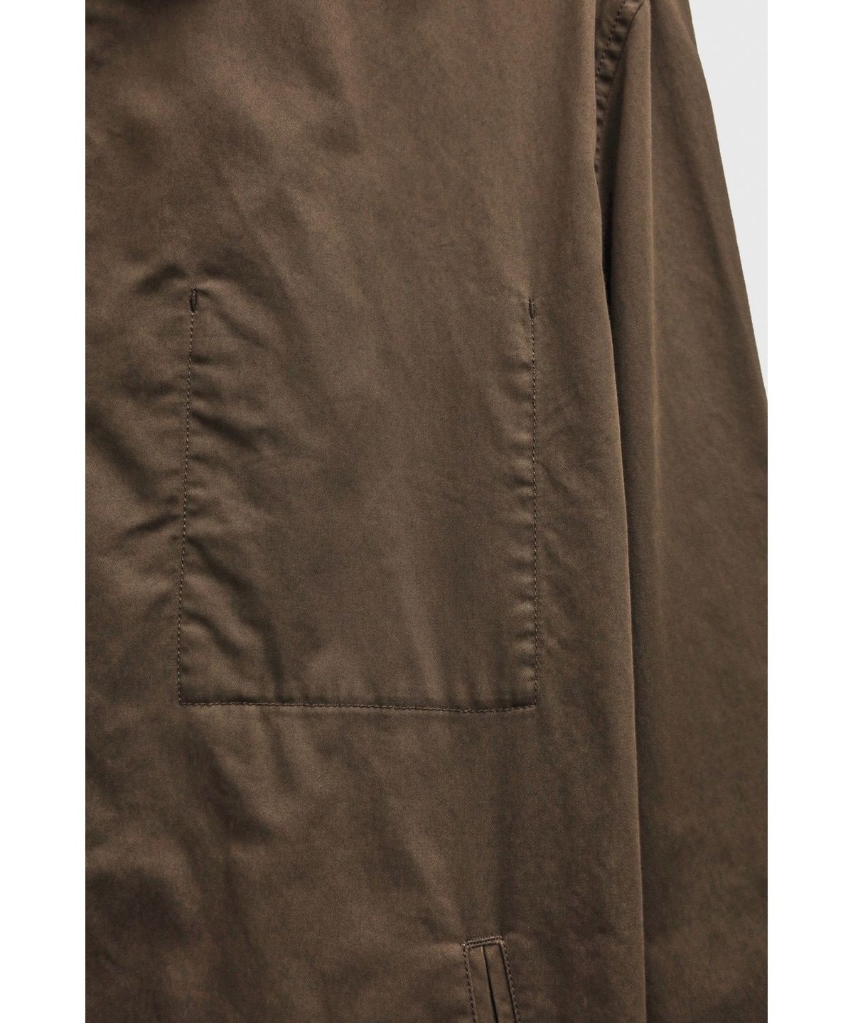 유스(YOUTH) Washed Cotton Zip-up Jacket - Olive