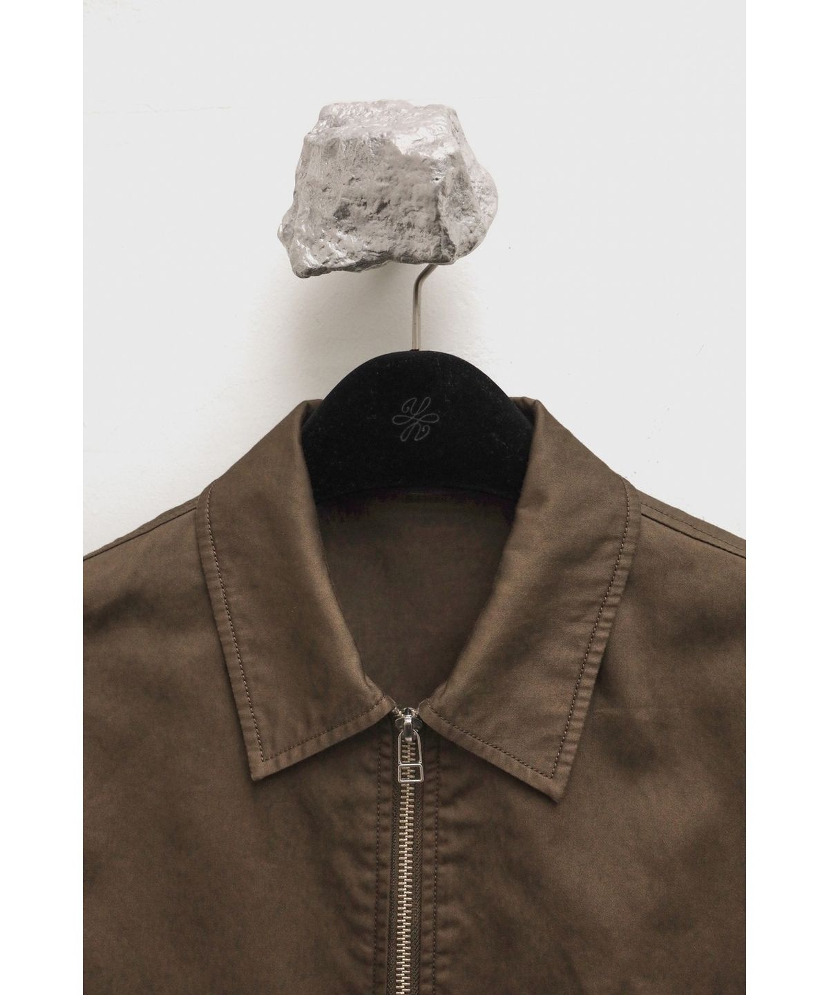 유스(YOUTH) Washed Cotton Zip-up Jacket - Olive