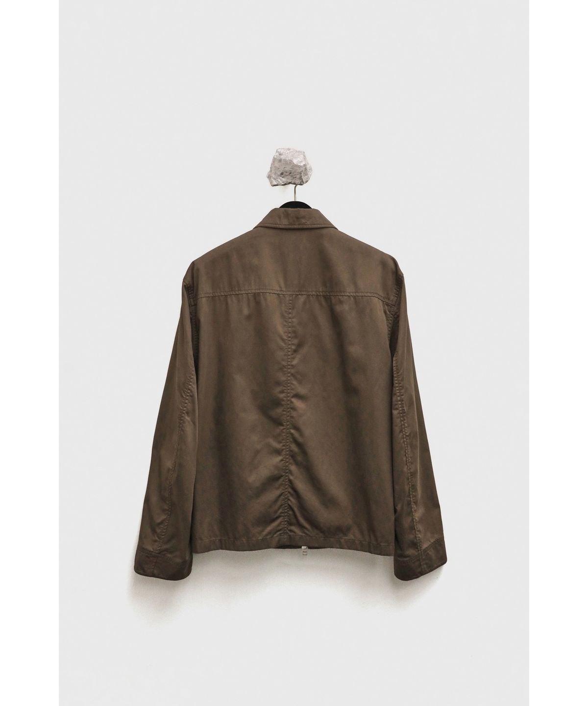 유스(YOUTH) Washed Cotton Zip-up Jacket - Olive